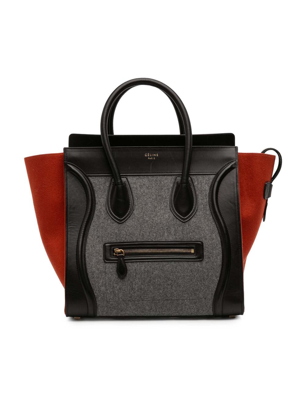 Celine Tricolor Luggage Bag Felt Mini #376369C89B